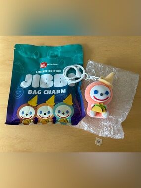 Jack In The Box Cheesy Taco Jibbi Keychain Bag Charm Savory Series